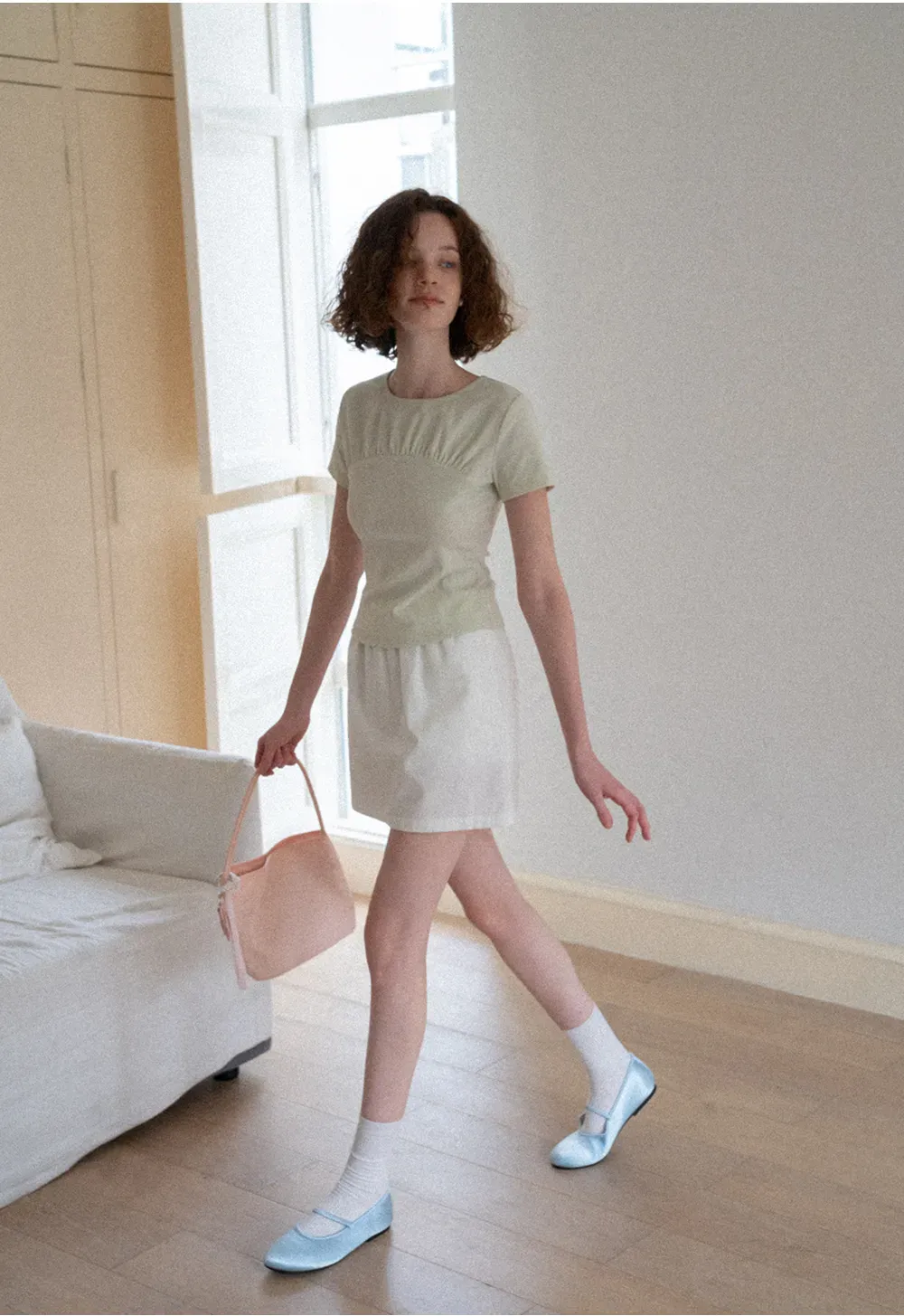 Ruched Bodice Short Sleeve Tshirt