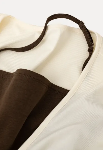 Wrap Front V Neck Short Sleeve T Shirt