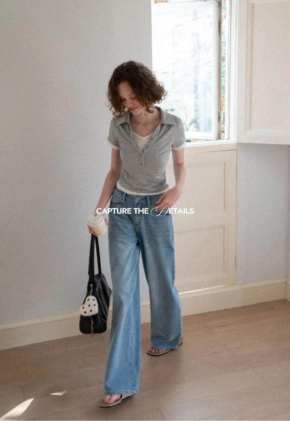 Short Sleeve Collared Button Front T Shirt