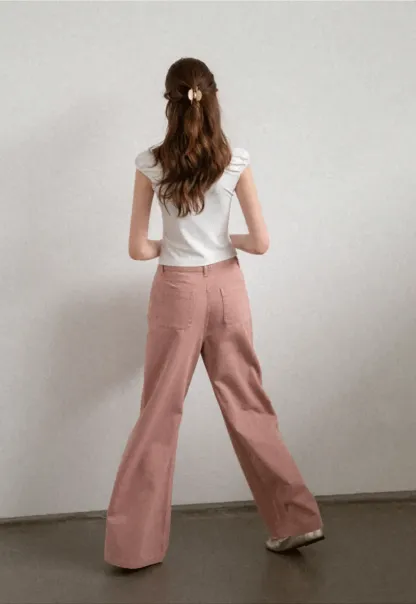 Square Neck Ruffle Sleeve Drawstring Top