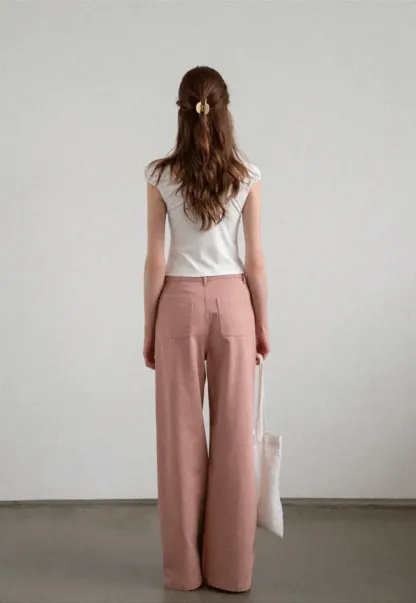 Square Neck Ruffle Sleeve Drawstring Top