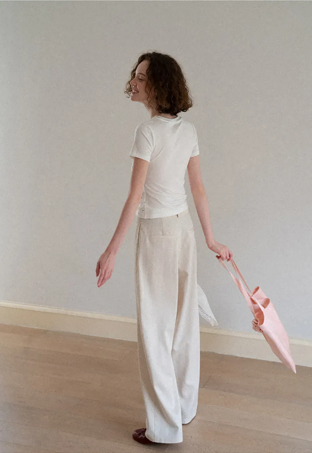 Polka Dot Mesh Panel Short Sleeve T Shirt