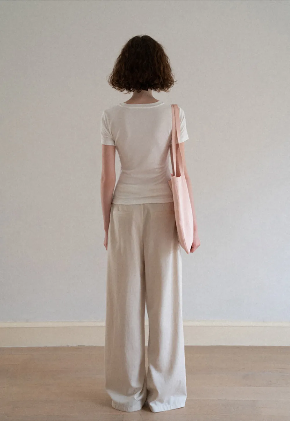 Polka Dot Mesh Panel Short Sleeve T Shirt