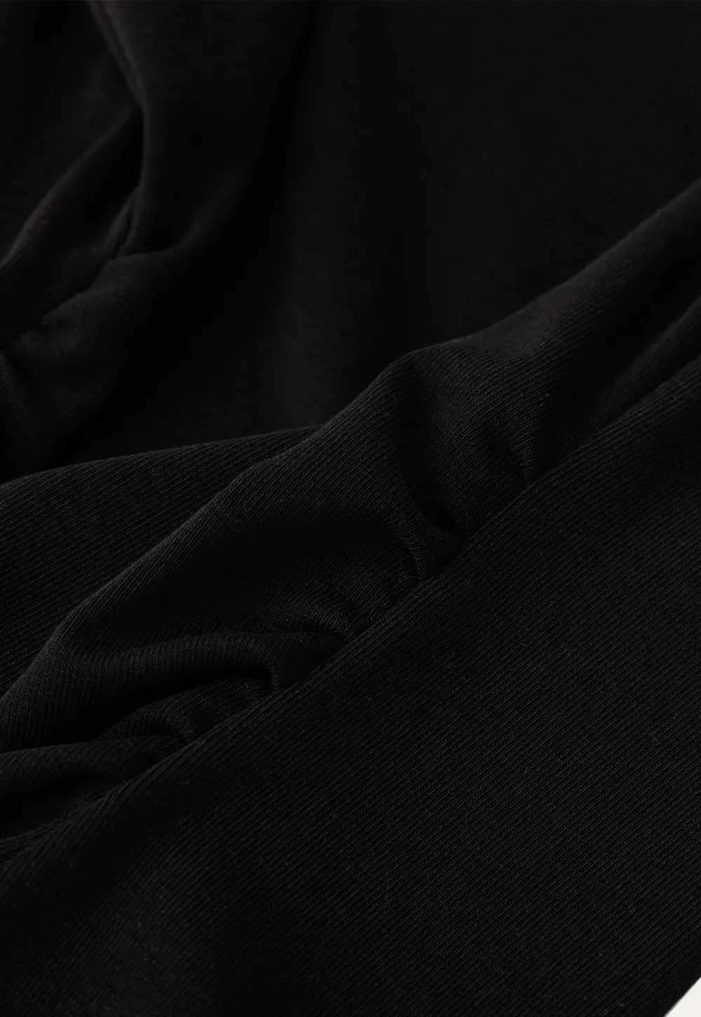 Asymmetrical Ruffled Neck Short Sleeve T Shirt