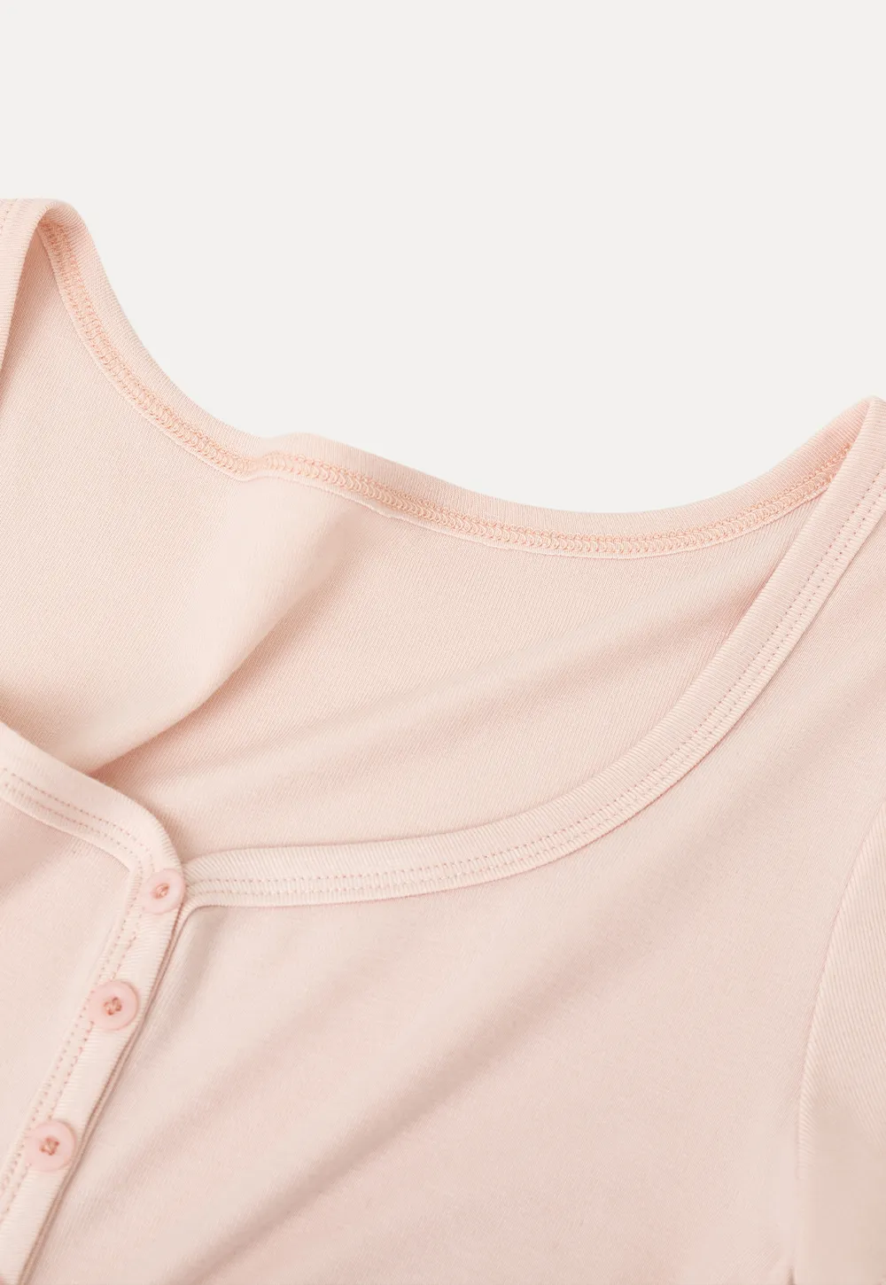 Square Neck Short Sleeve Knit T Shirt