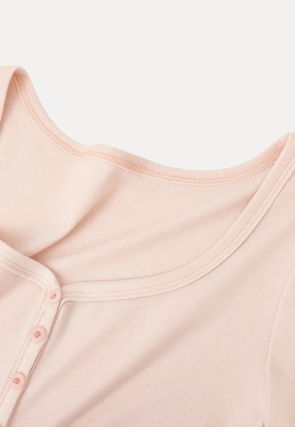 Square Neck Short Sleeve Knit T Shirt