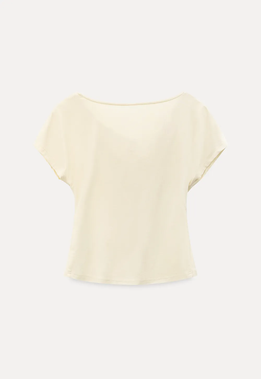 Cowl Neck Button Front Short Sleeve Tshirt