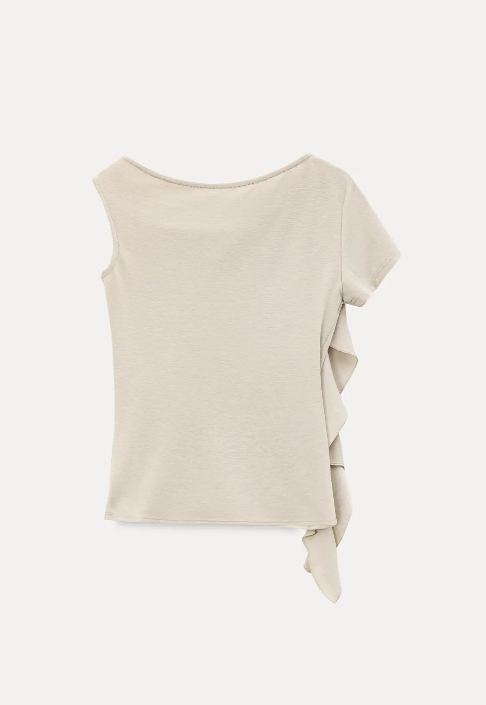 Asymmetrical Draped Cowl Neck Sleeveless Top