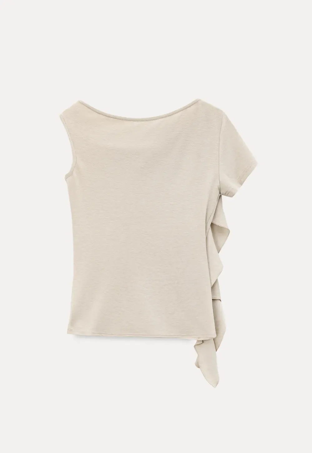 Asymmetrical Draped Cowl Neck Sleeveless Top