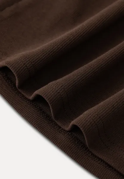 Off Shoulder Cap Sleeve Fitted Tshirt