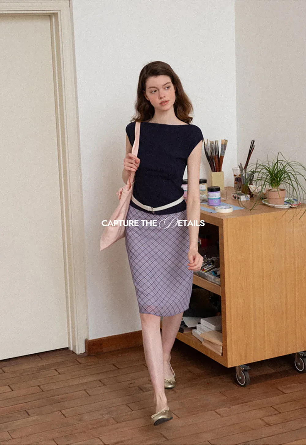 Off Shoulder Cap Sleeve Fitted Tshirt