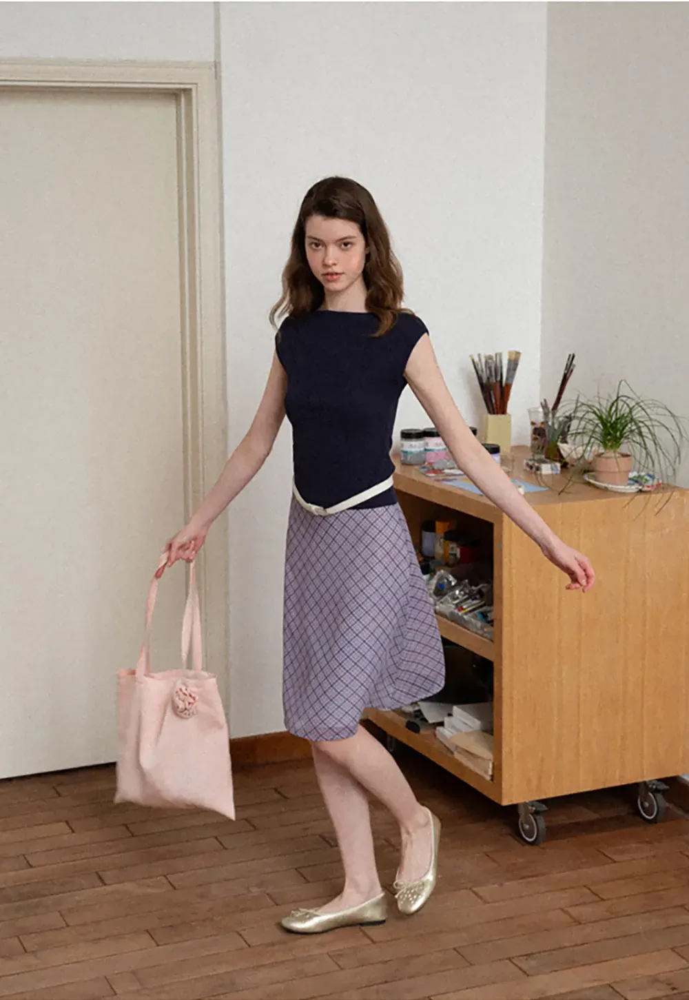 Off Shoulder Cap Sleeve Fitted Tshirt