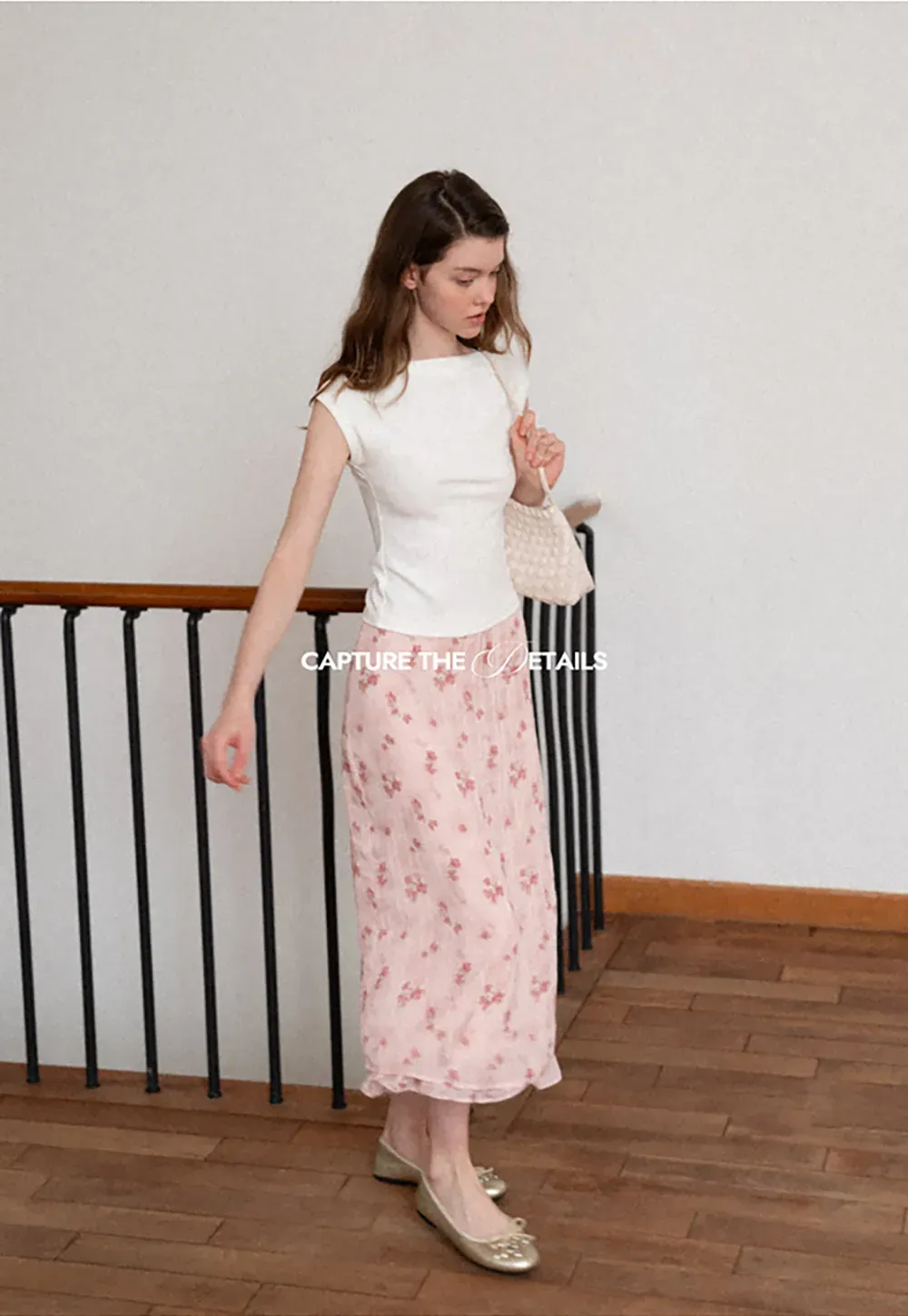 Off Shoulder Cap Sleeve Fitted Tshirt