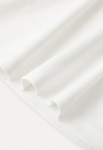 Round Neck Short Sleeve T Shirt With Front Placket Detail