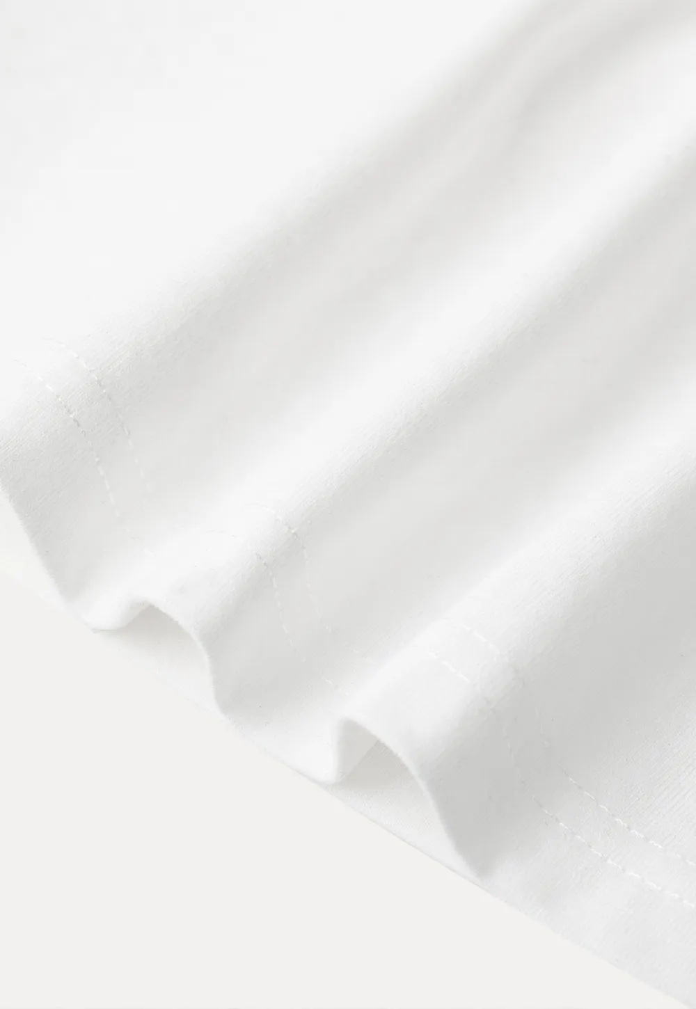 Embroidered Yoke Sheer Overlay T Shirt