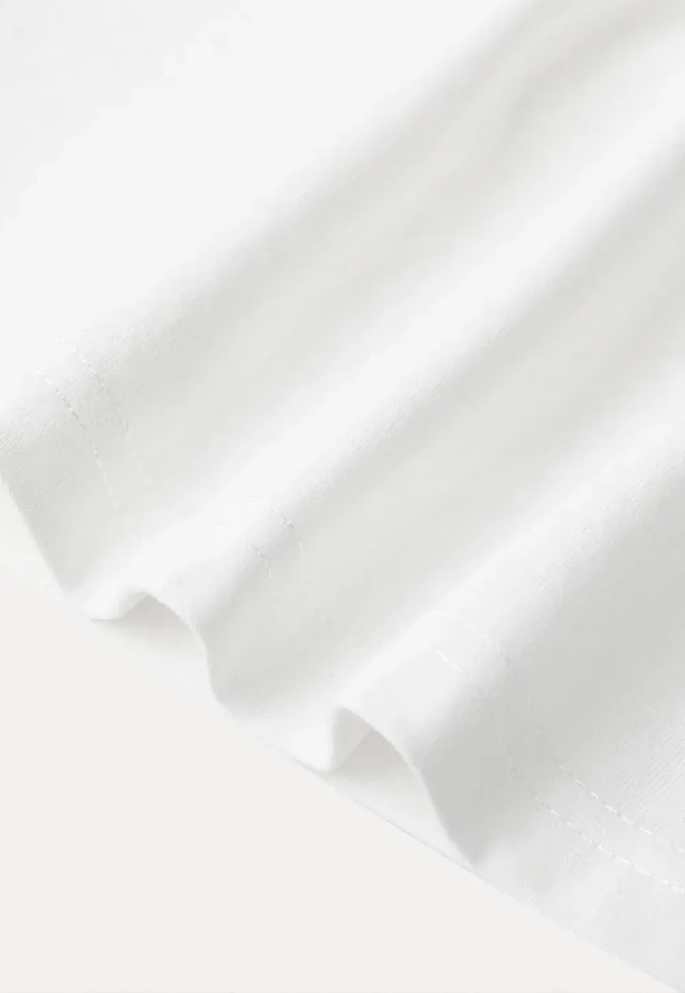 Embroidered Yoke Sheer Overlay T Shirt