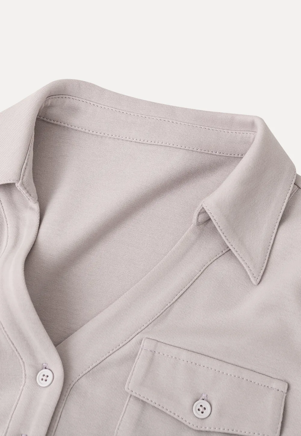 Collared Long Sleeve T Shirt