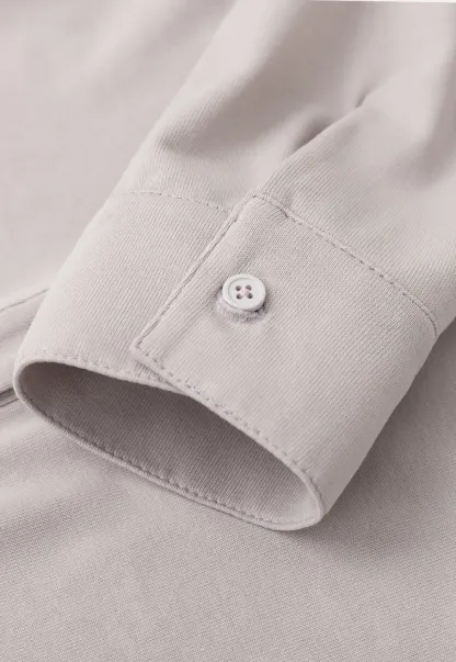 Collared Long Sleeve T Shirt