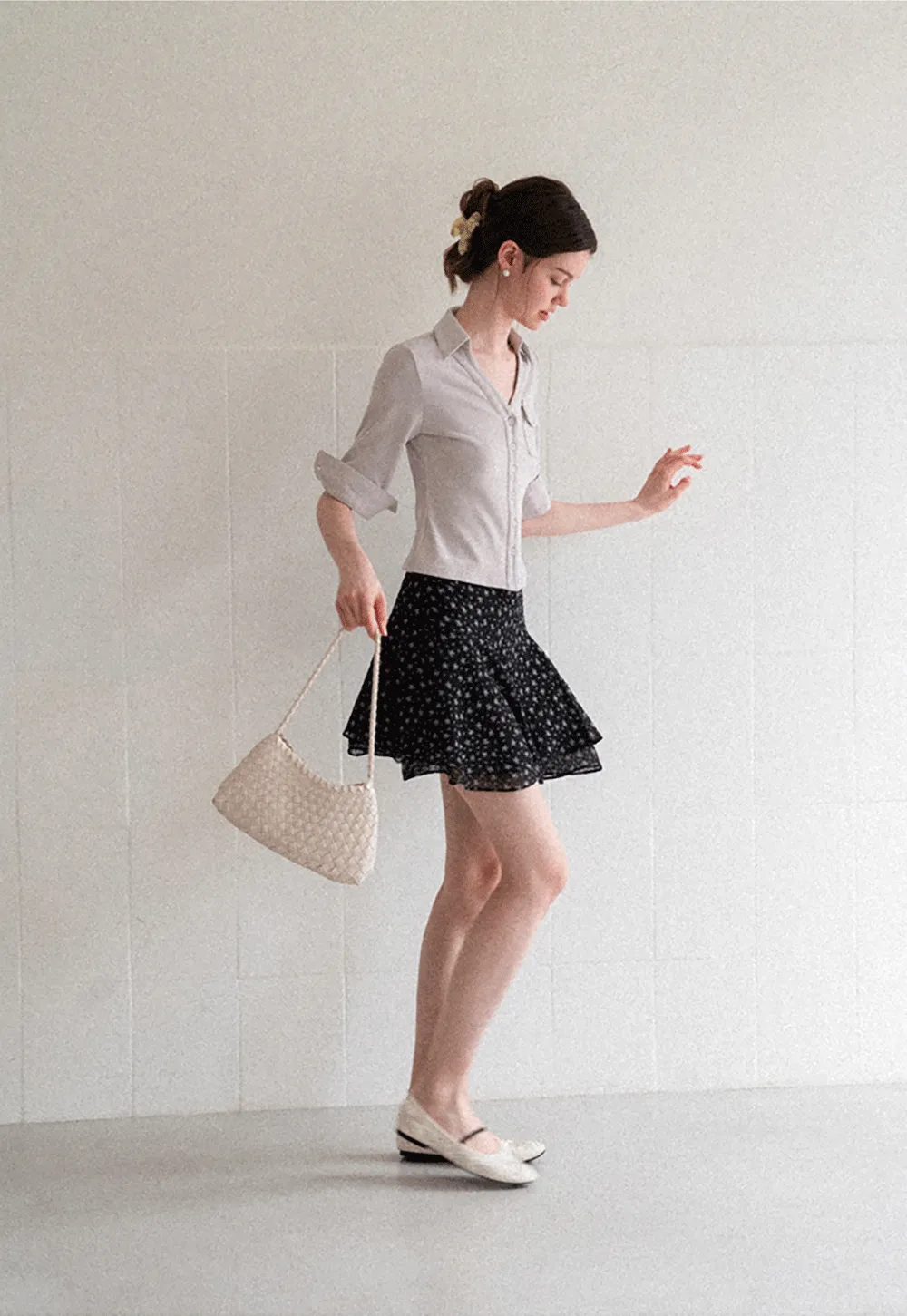 Collared Long Sleeve T Shirt