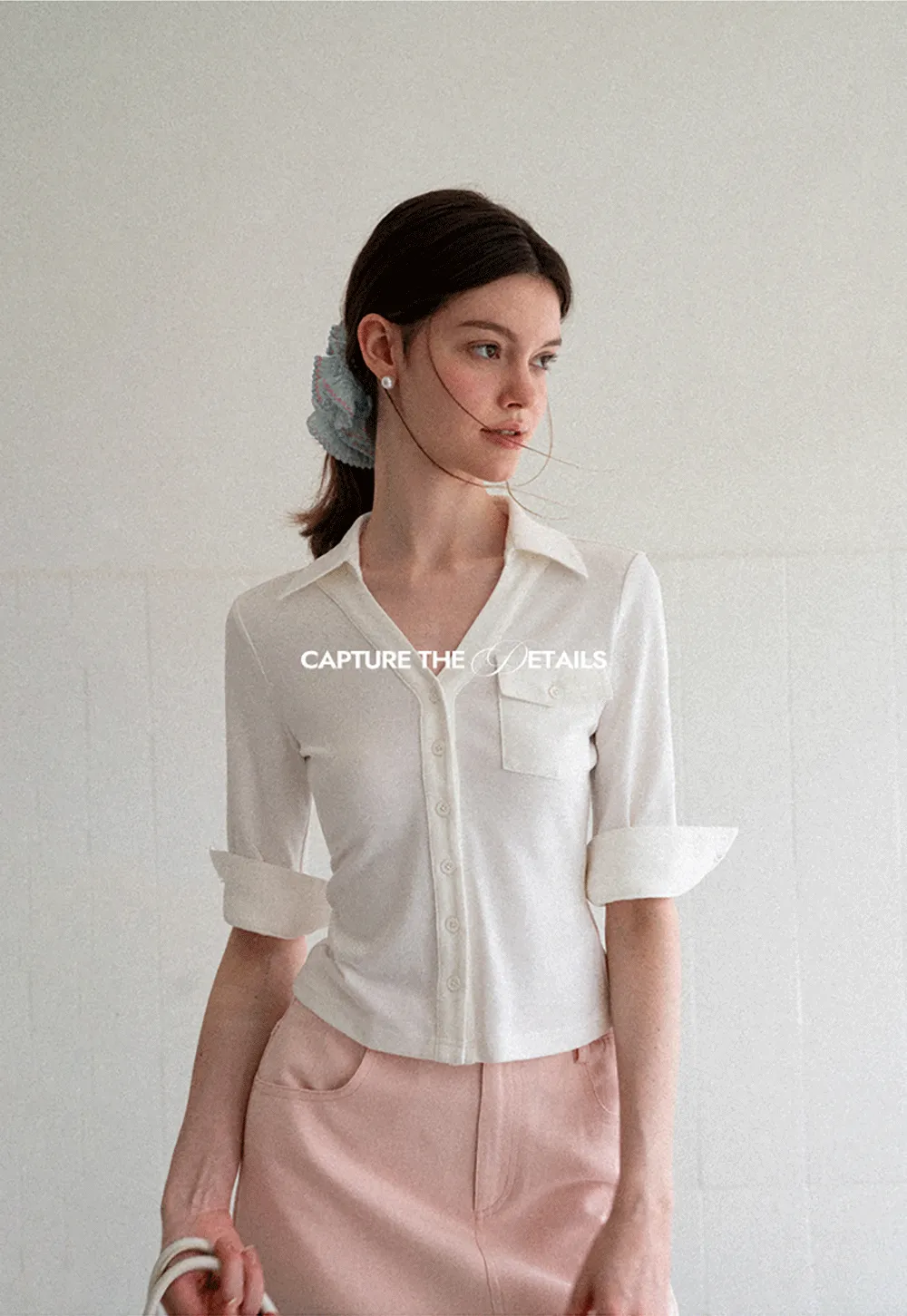 Collared Long Sleeve T Shirt