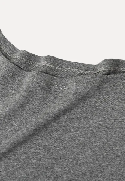 Relaxed Fit Boat Neck Short Sleeve T Shirt