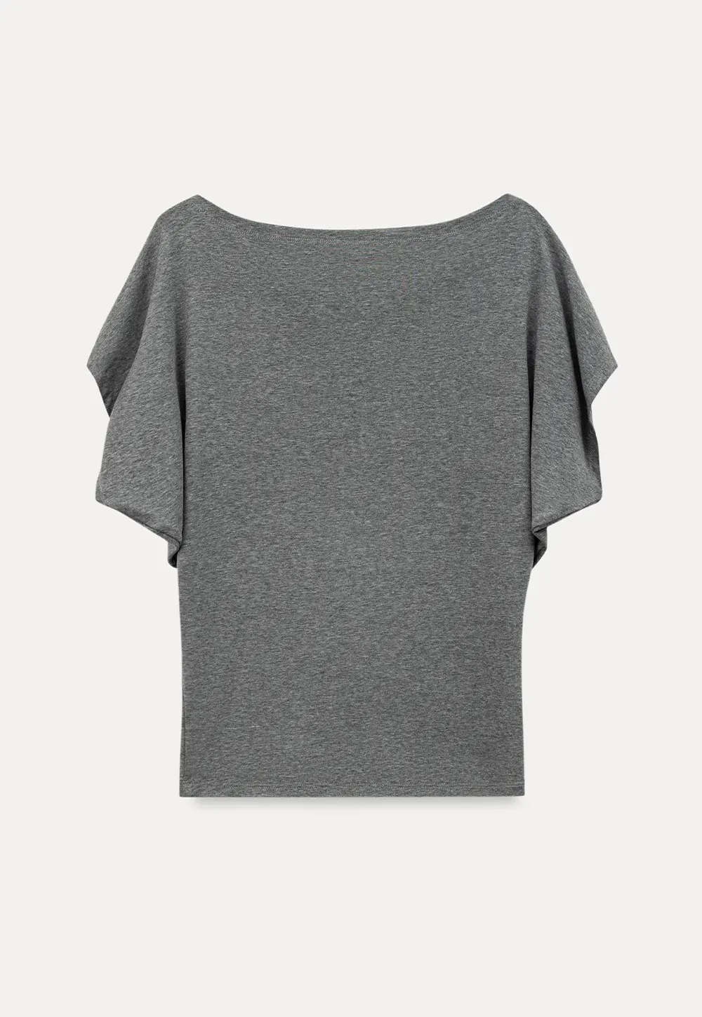 Relaxed Fit Boat Neck Short Sleeve T Shirt