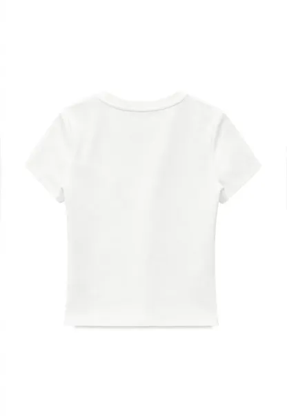 Floral Print Cropped T Shirt