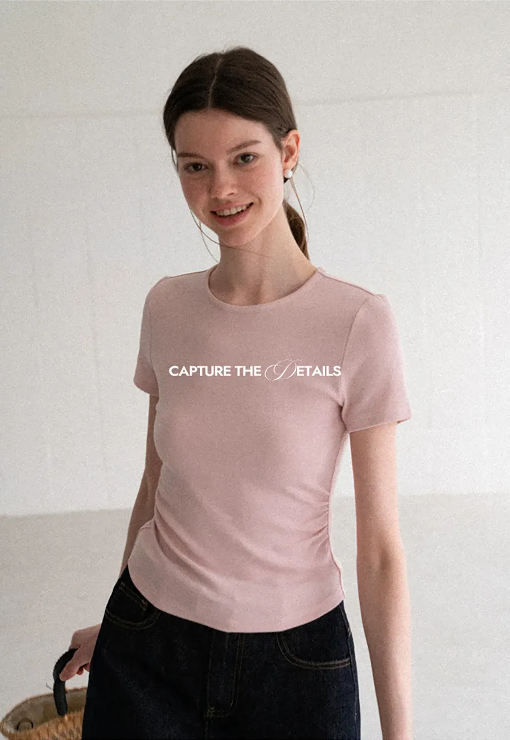 Fitted Crew Neck Short Sleeve T Shirt