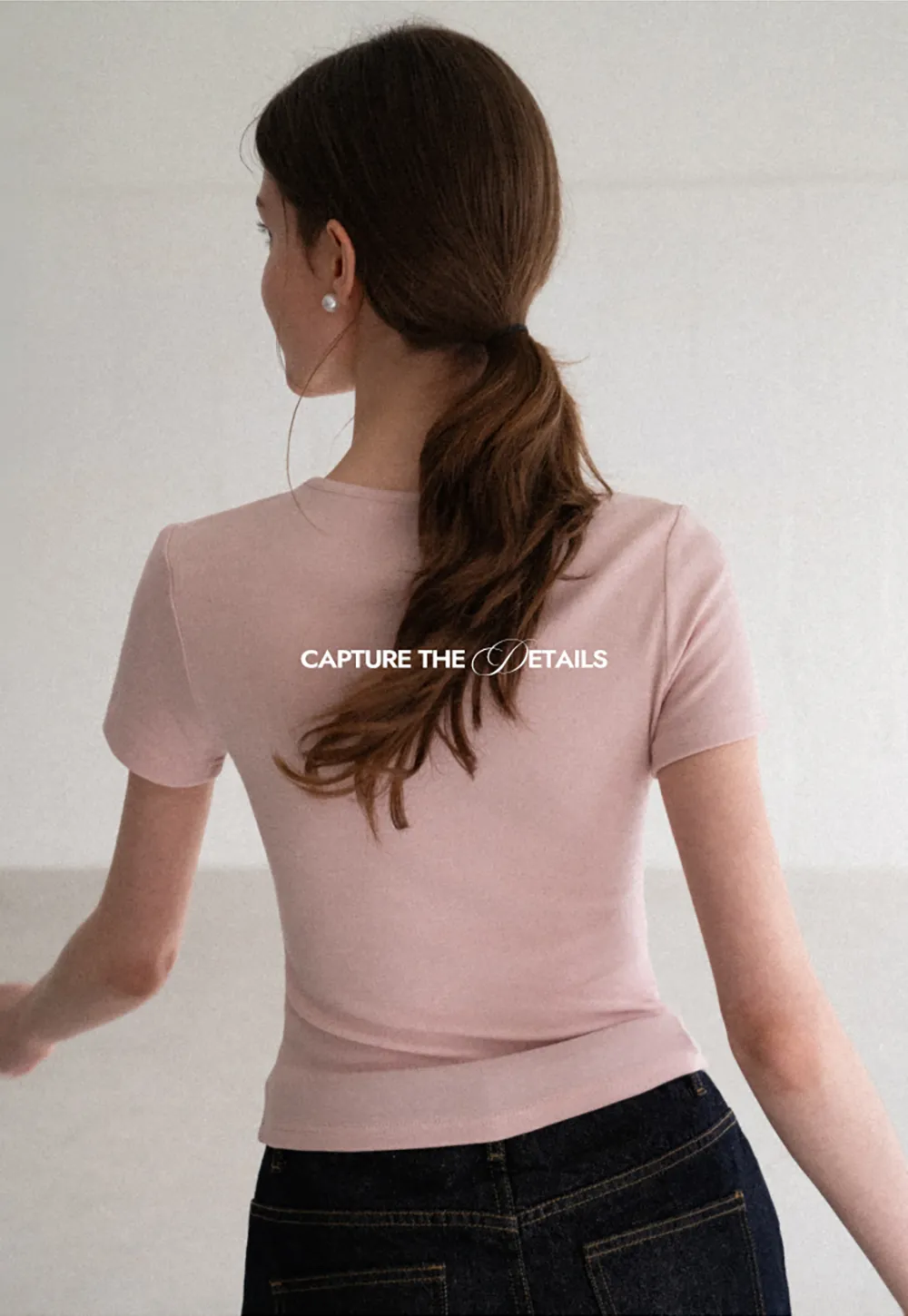 Fitted Crew Neck Short Sleeve T Shirt