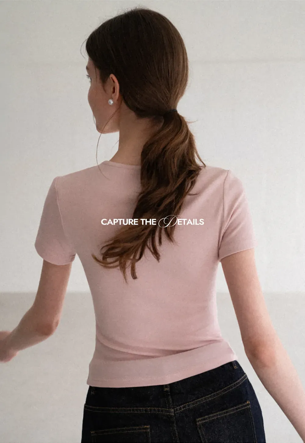 Fitted Crew Neck Short Sleeve T Shirt