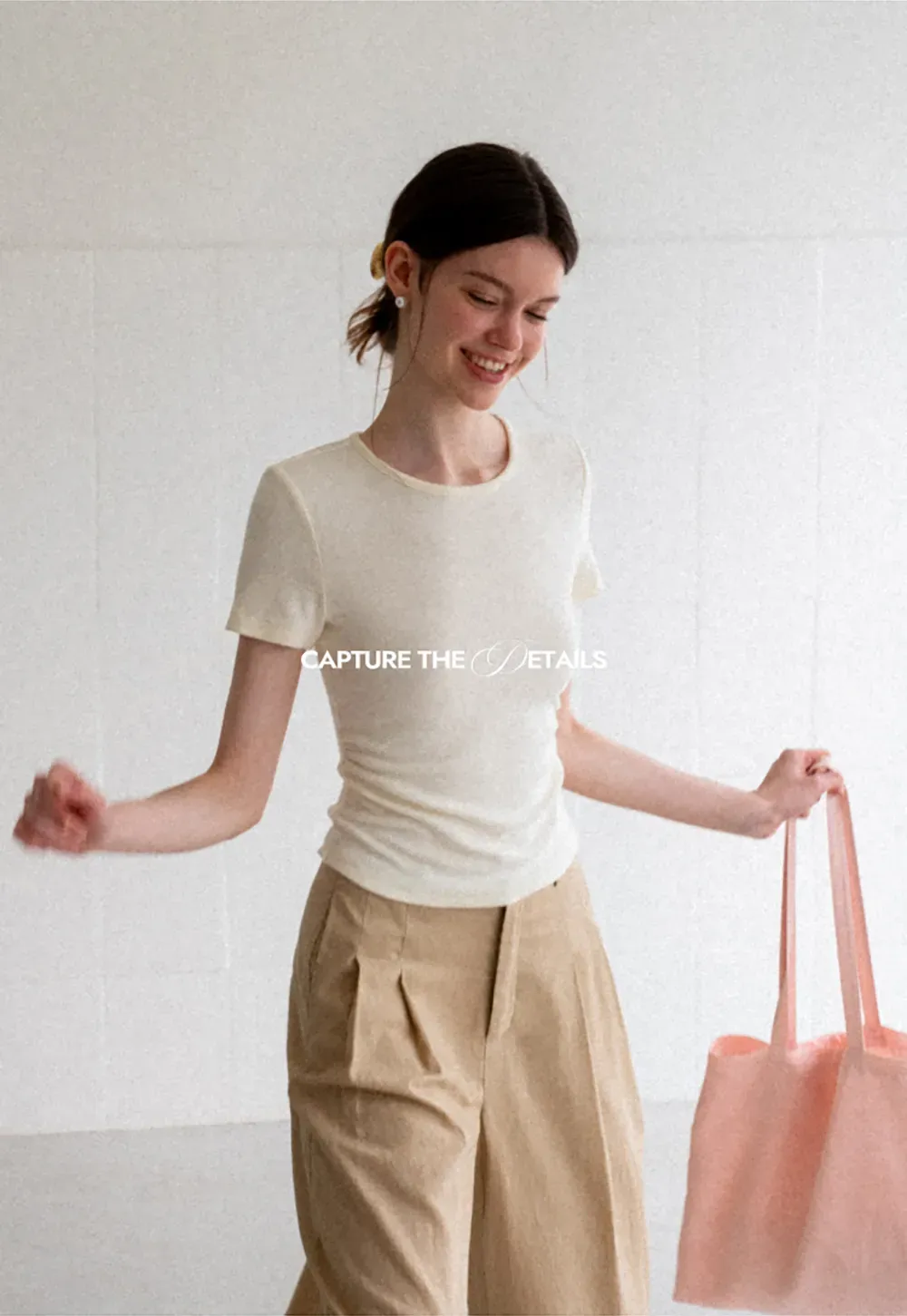 Fitted Crew Neck Short Sleeve T Shirt