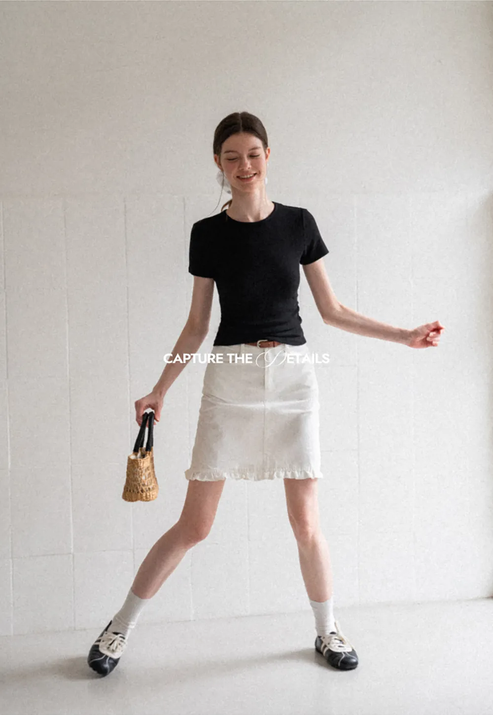 Fitted Crew Neck Short Sleeve T Shirt