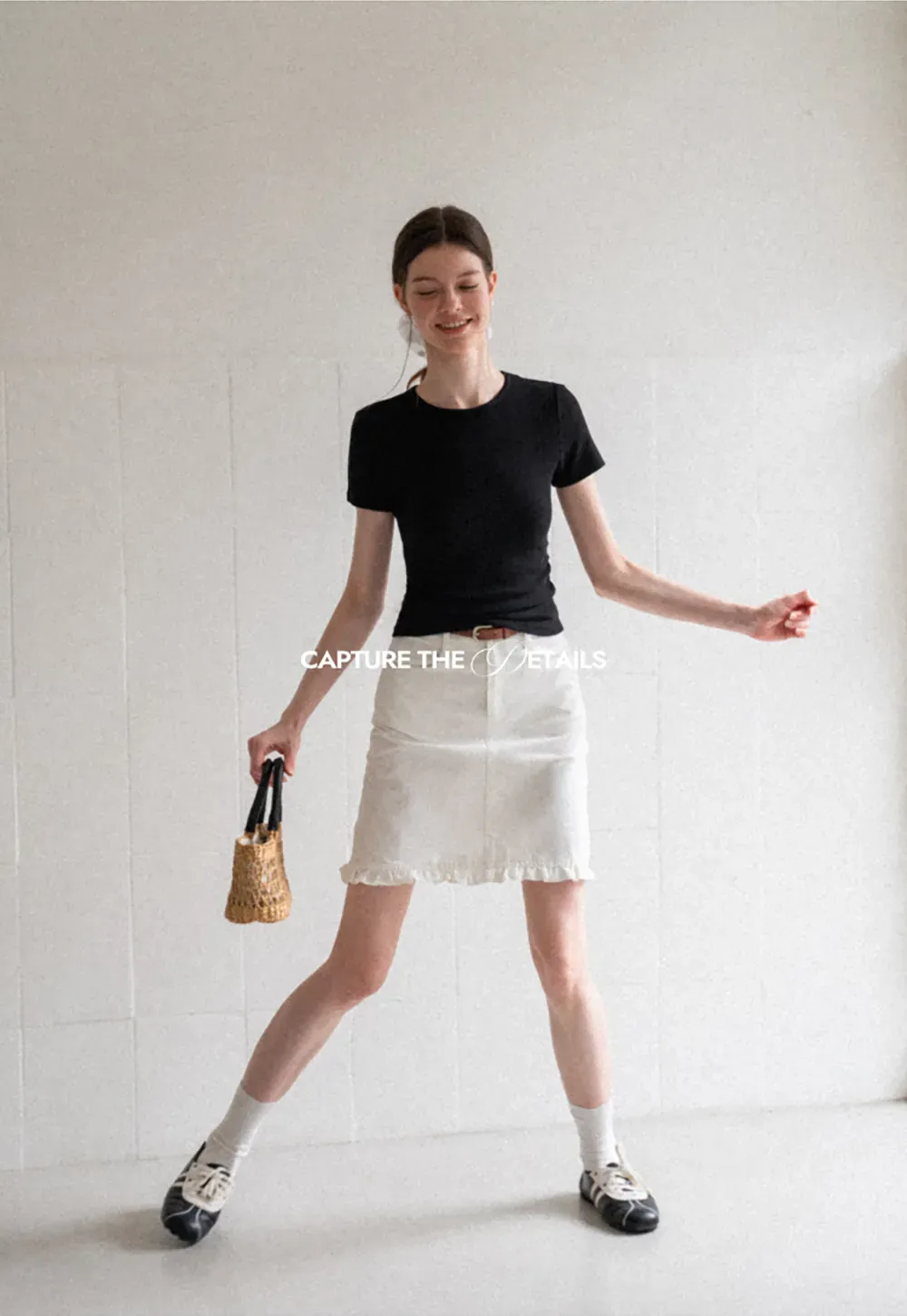 Fitted Crew Neck Short Sleeve T Shirt