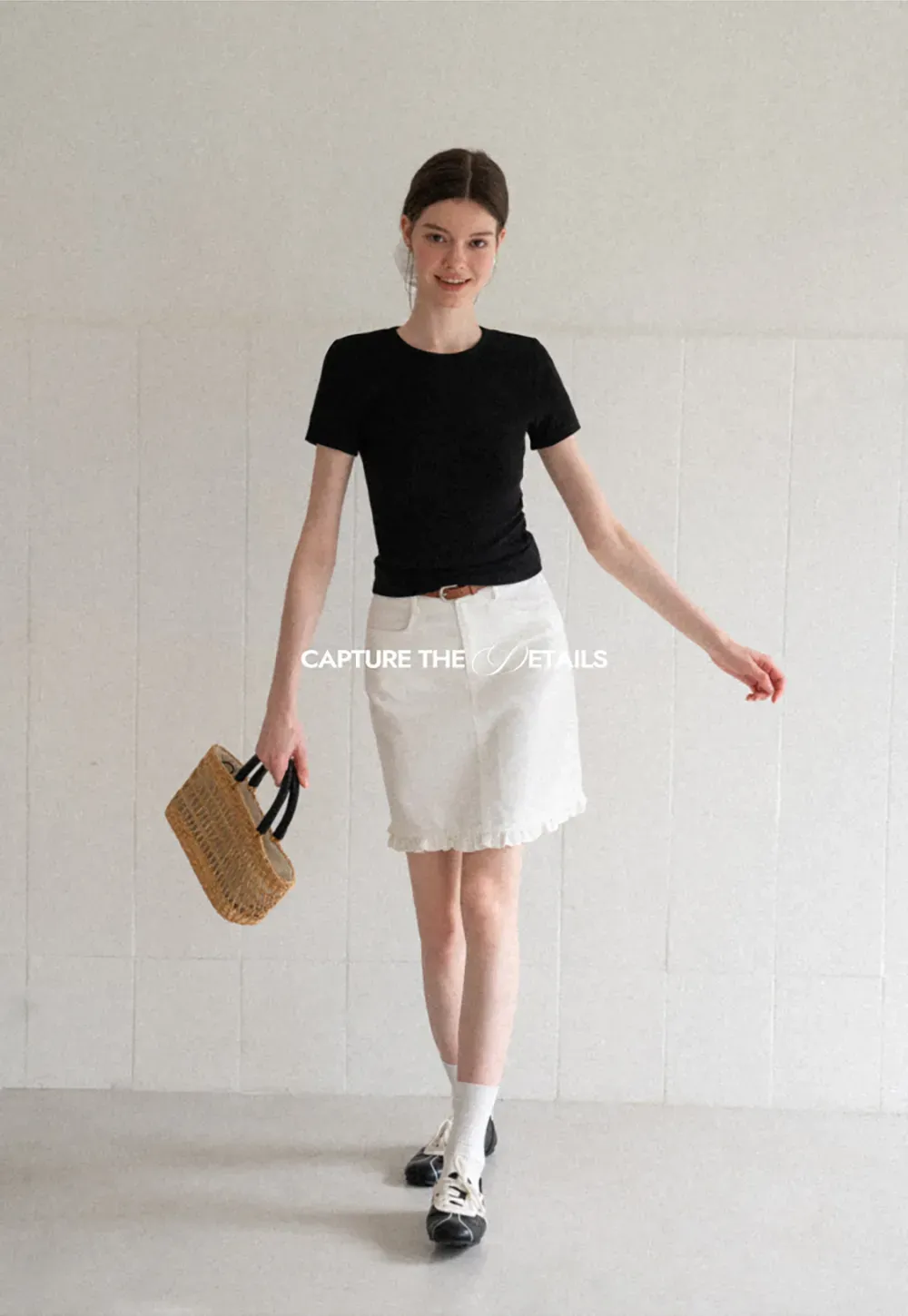 Fitted Crew Neck Short Sleeve T Shirt