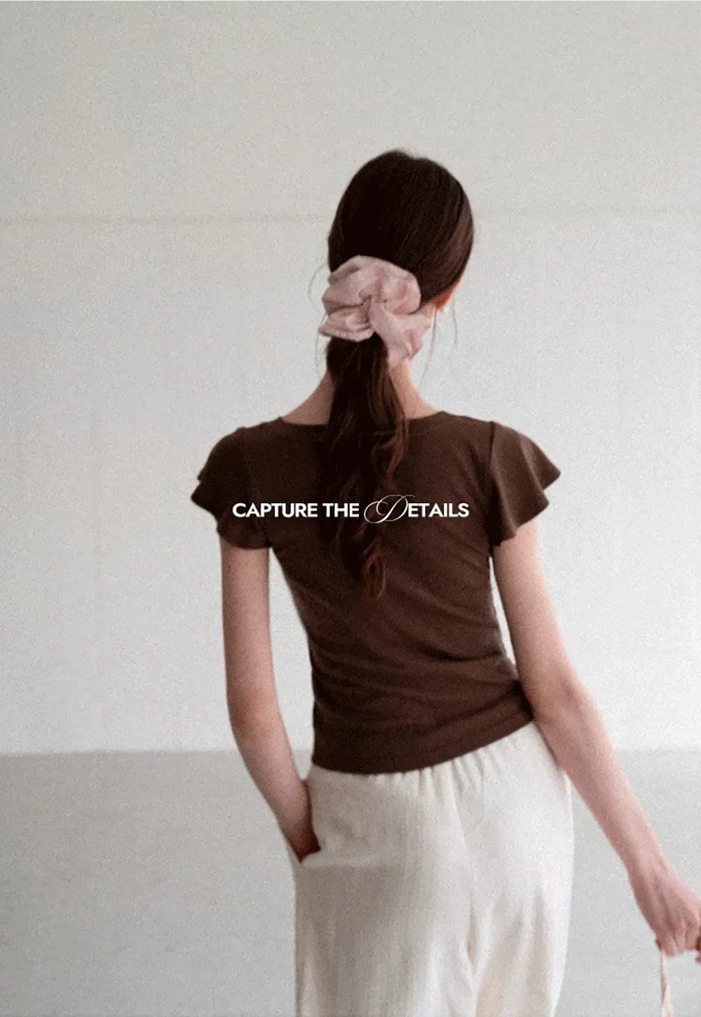 V Neck Striped Cap Sleeve T Shirt