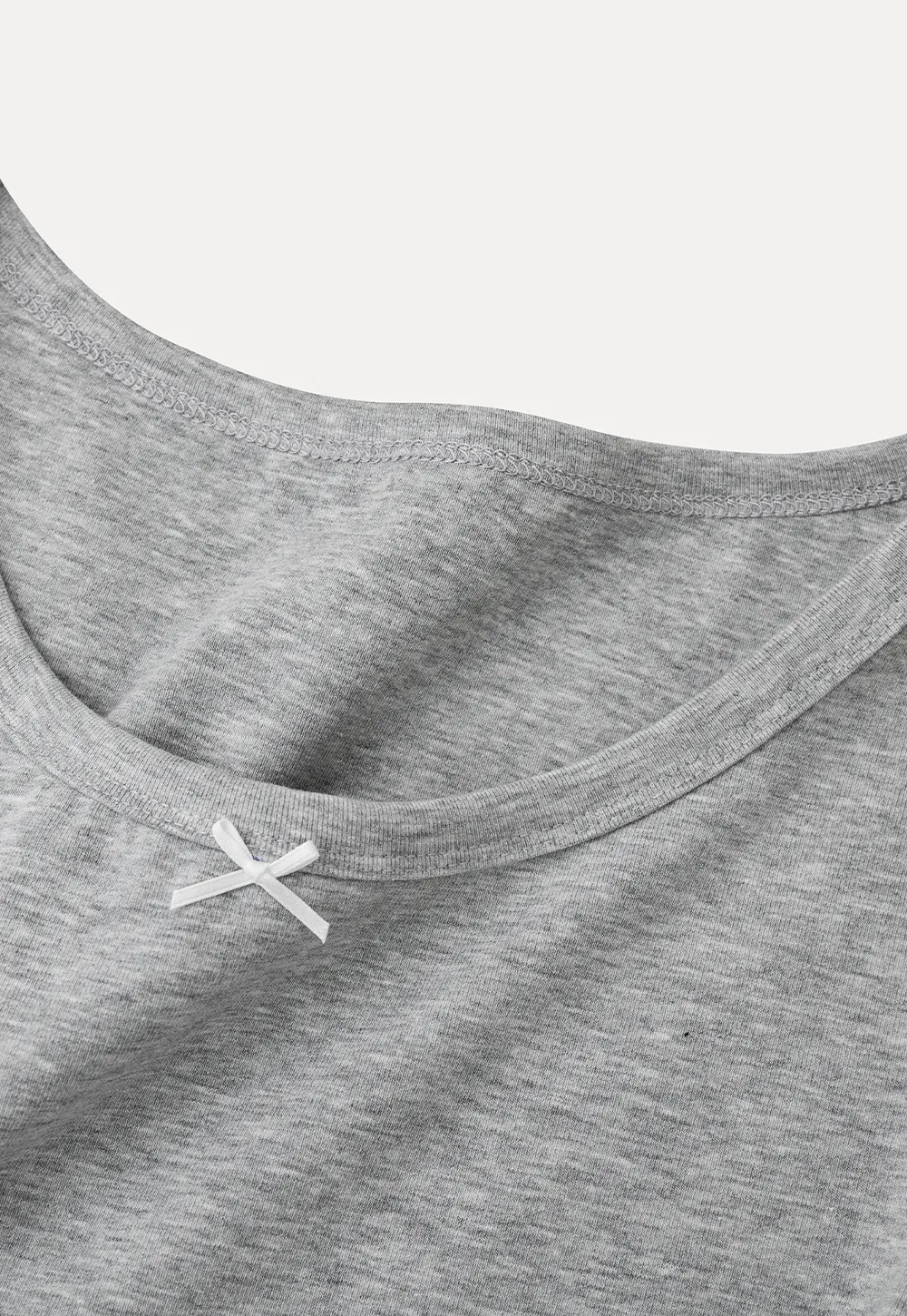 Cropped Ribbed Knit Short Sleeve T Shirt