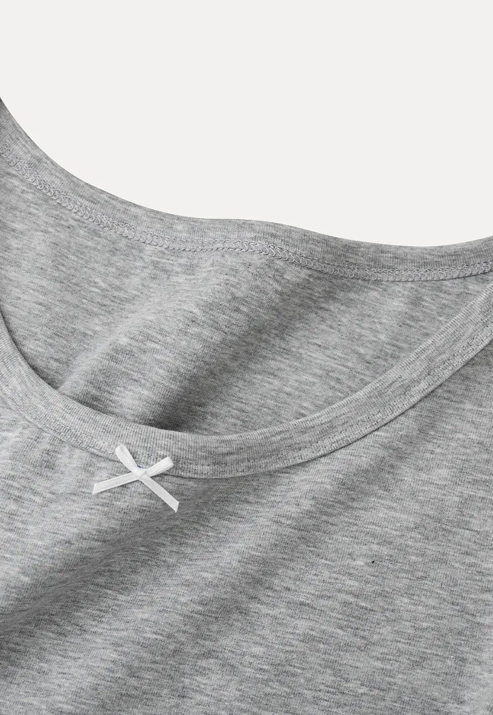 Cropped Ribbed Knit Short Sleeve T Shirt