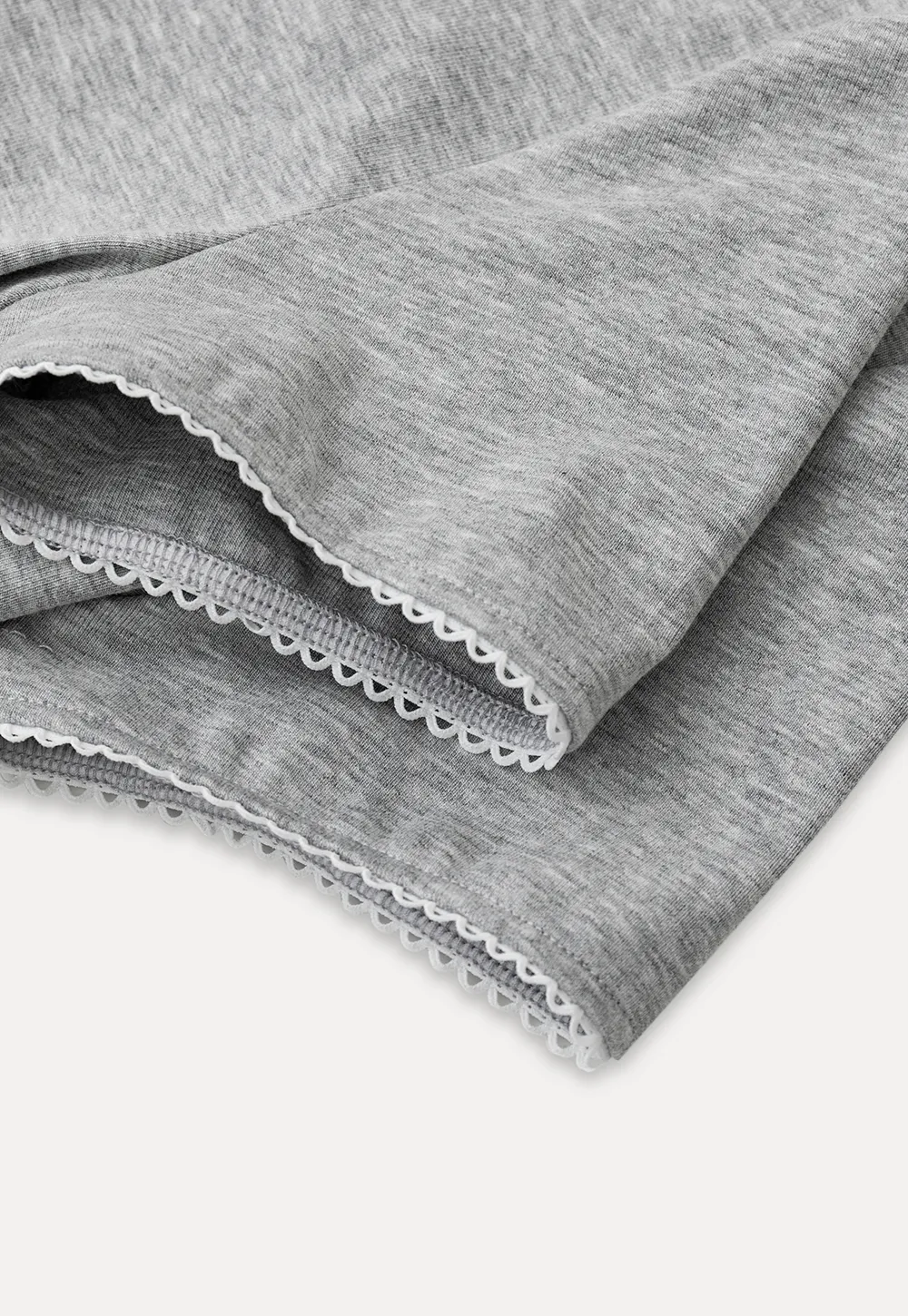 Cropped Ribbed Knit Short Sleeve T Shirt