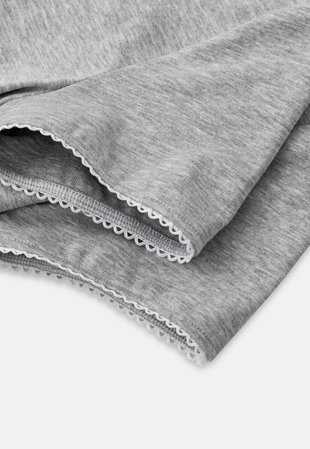 Cropped Ribbed Knit Short Sleeve T Shirt