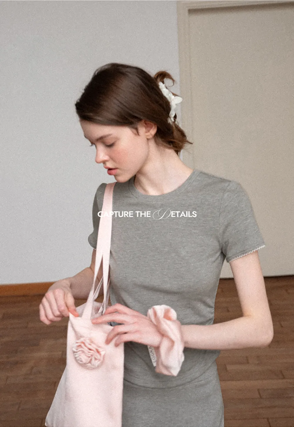 Ruched Side Detail Short Sleeve Top and A Line Skirt