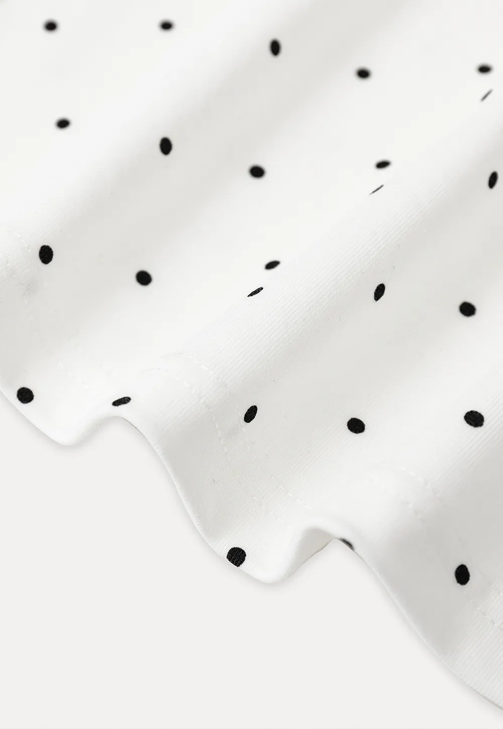 Ruffled Off Shoulder Polka Dot Top