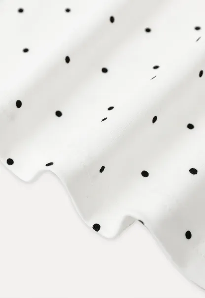 Ruffled Off Shoulder Polka Dot Top