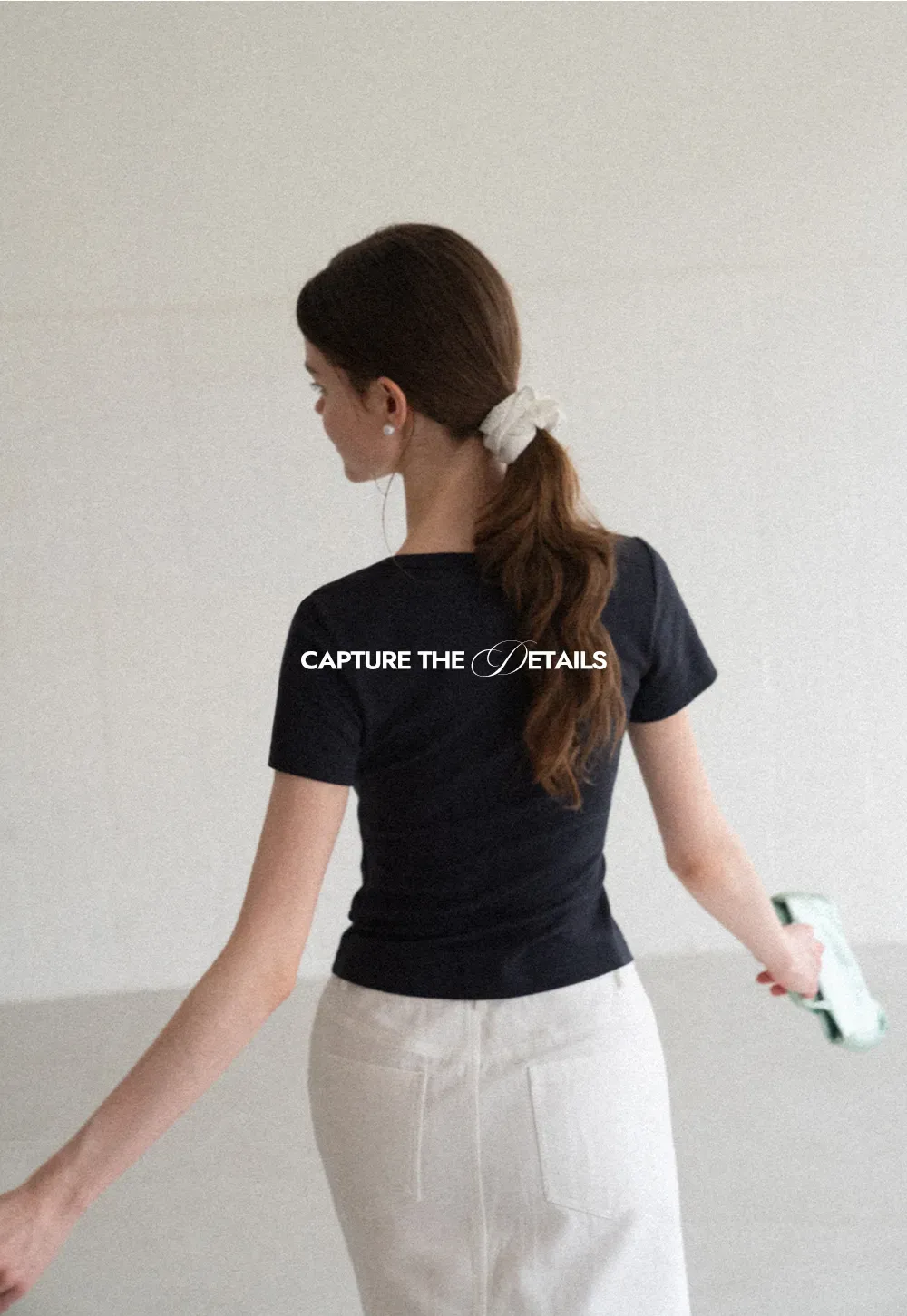 Ruffle Trim Short Sleeve Fitted Top