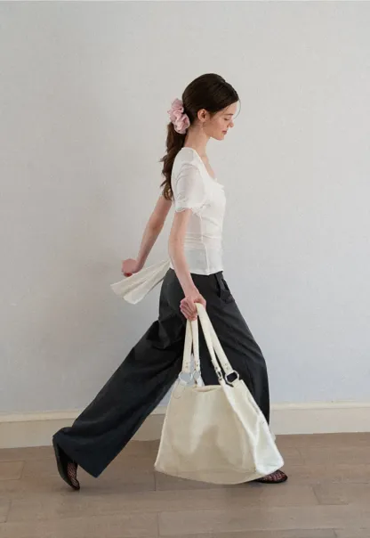 Lace Trim Square Neck Short Sleeve T Shirt