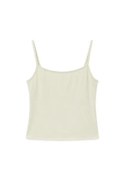 Lace Trim Ruffled Sleeveless Blouse With Tank Top Set