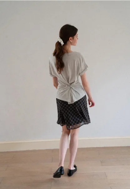 Relaxed Fit Round Neck Short Sleeve T Shirt