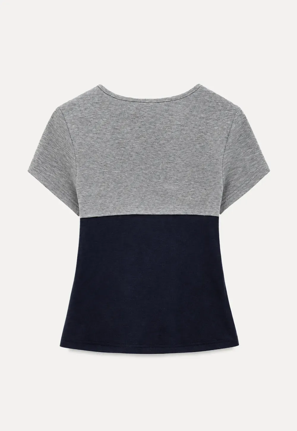 Square Neck Tie Front Short Sleeve Top