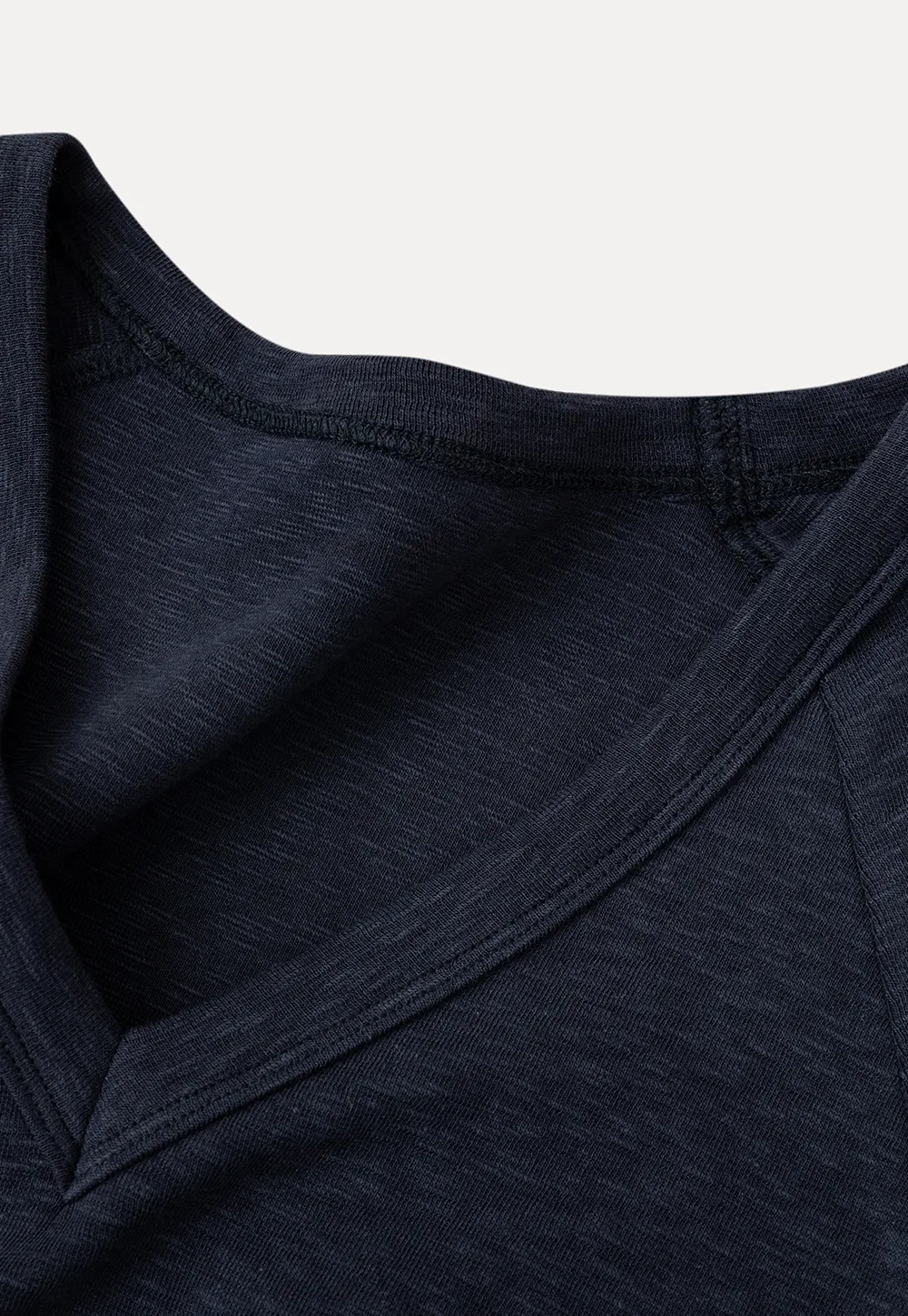 V Neck Short Sleeve Fitted T Shirt