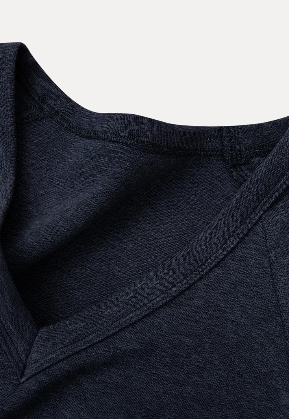 V Neck Short Sleeve Fitted T Shirt