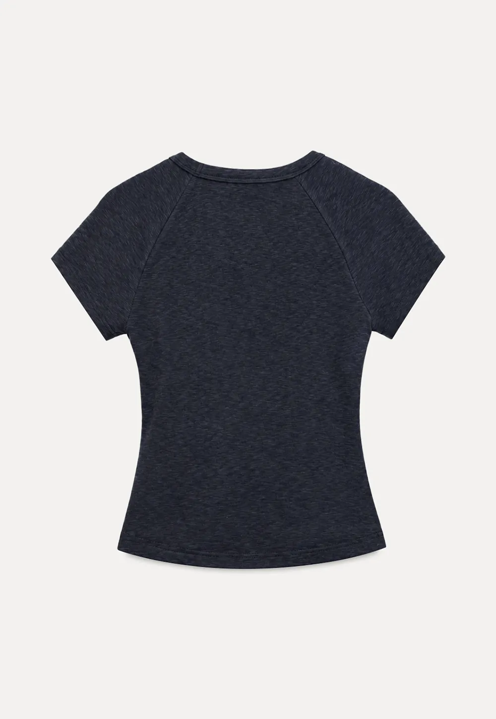 V Neck Short Sleeve Fitted T Shirt